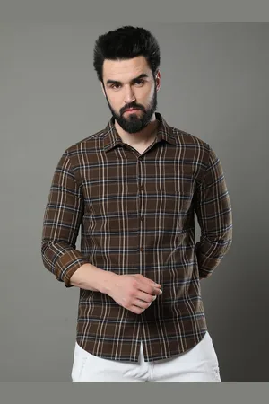 Bushirt Classic Tartan Checked Pure Cotton Casual Shirt