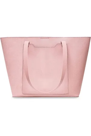 THE MESSY CORNER Pink PU Oversized Shopper Tote Bag