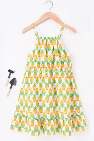 Ed-a-Mamma Girls Floral Print A-Line Dress