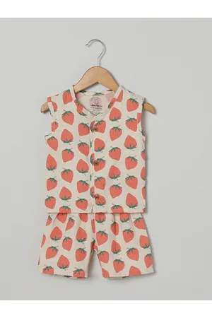 The Boo Boo Club Kids Printed Muslin Organic Cotton Sustainable Shirt with Shorts