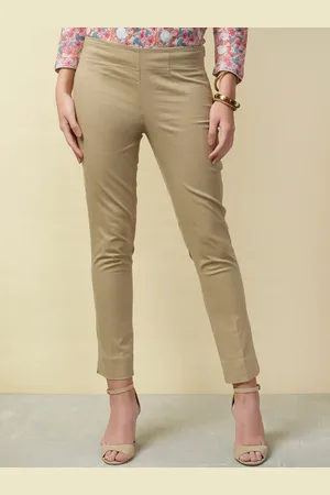 Fabindia Women Slim Fit Formal Trousers