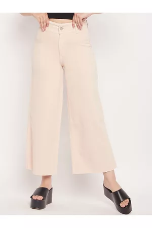 MADAME Women Clean Look High-Rise Cotton Jeans