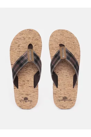 Woodland Men Self Design Thong Flip-Flops