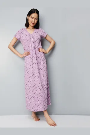 SHOPPIOSTORE Women's Cotton Nighty/Night Dress/Gown/Maxi (Multicolour)  Combo of 2 price in UAE | Amazon UAE | kanbkam