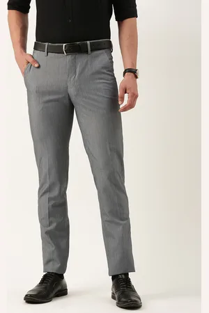 Peter England Trousers & Chinos, Peter England Black Trousers for Men at  Peterengland.com