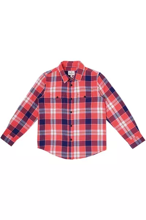 Pepe Jeans Boys Tartan Checked Casual Pure Cotton Shirt