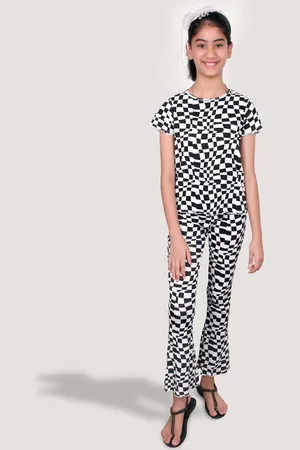 Googo Gaaga Girls Printed Pure Cotton T-shirt with Trousers