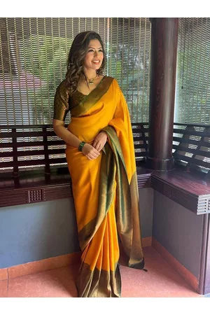 Kalini Ethnic Motif Woven Design Zari Banarasi Saree