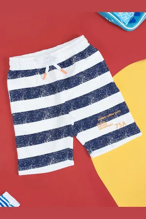 Pantaloons Boys Striped Cotton Shorts