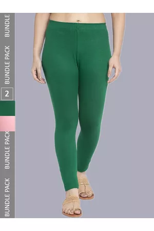 GRACIT Women Pack Of 2 Ankle-Length Cotton Leggings