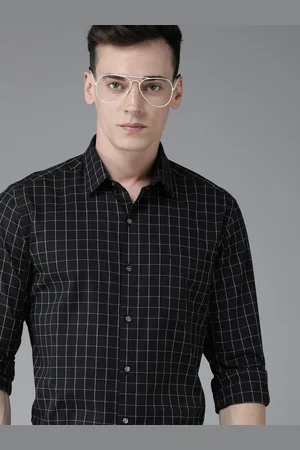 Arrow Pure Cotton Original Slim Fit Windowpane Checked Casual Shirt