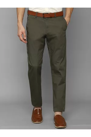 Allen Solly Casual Trousers Allen Solly Olive Trousers for Men at  Allensollycom