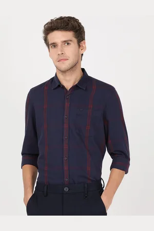 Lee Men Slim Fit Checked Cotton Casual Shirt
