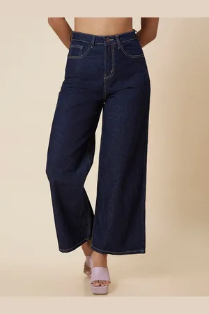 Globus Women Blue Mid-Rise Wide Leg Fit Light Fade Jeans