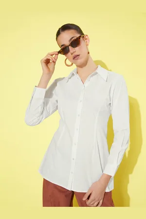 Roadster The Lifestyle Co. Snow White Pure Cotton Longline Pret A Party Soul Ties Shirt