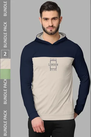 bullmer Pack Of 2 Printed Long Sleeves Cotton T-shirts