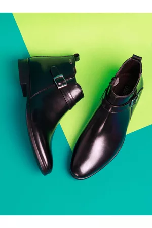 ID Men Black Sol Monk Shoes