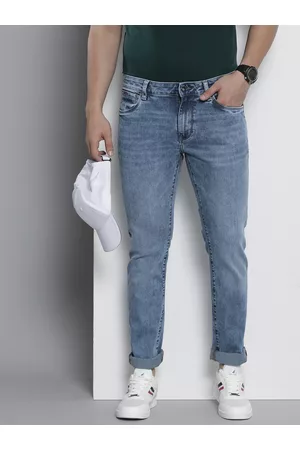 Nautica Men Slim Fit Low-Rise Light Fade Stretchable Jeans