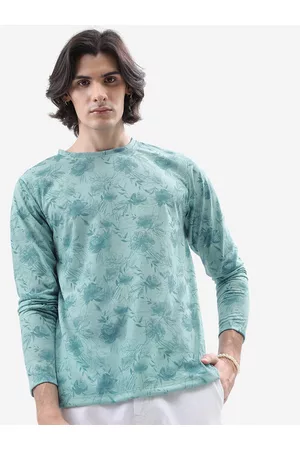 Ketch Men Floral Printed Long Sleeves Casual T-shirt