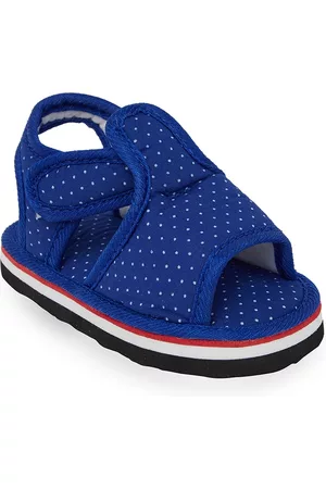 CHiU Kids Blue & White Printed Comfort Sandals with Musical Sound