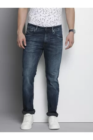 Nautica Men Straight Fit Heavy Fade Stretchable Jeans