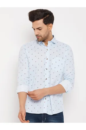 Duke Slim Fit Floral Printed Cotton Casual Shirt