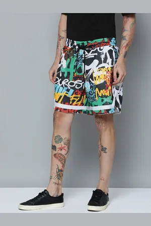 PUMA Men Graphic Printed Graffiti Basketball Sport Shorts