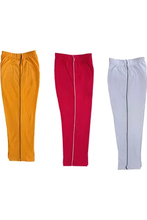 IndiWeaves Girls Pack Of 3 High-Rise Pure Cotton Capris