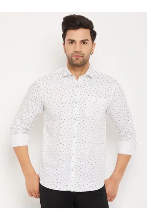 Duke Slim Fit Micro Ditsy Printed Cotton Casual Shirt