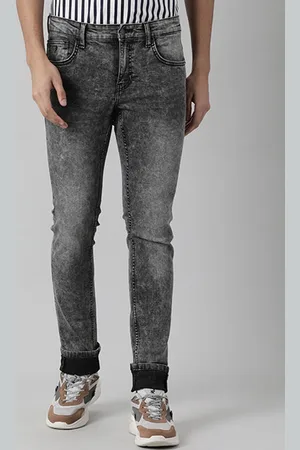 Indian Terrain Men Brooklyn Mid-Rise Heavy Fade Slim Fit Jeans
