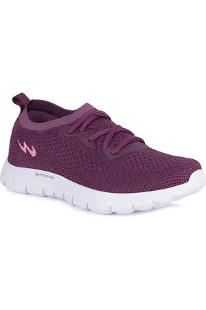 Campus Women Purple Mesh Walking Shoes