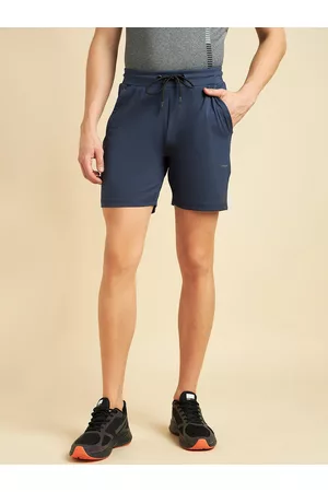 Sweet Dreams Men Navy Blue Mid-Rise Sports Shorts