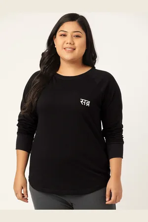 Spirit Animal Women Plus Size Black & White Printed Top