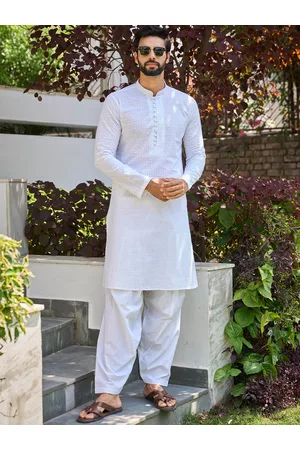 See Designs Floral Embroidered Chikankari Straight Kurta