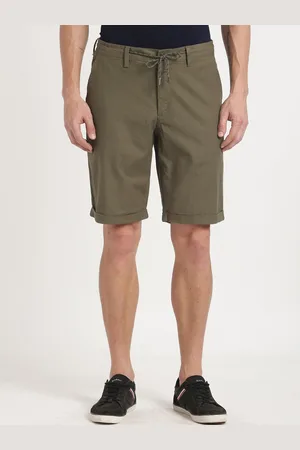 Indian Terrain Men Mid-Rise Slim Fit Pure Cotton Shorts