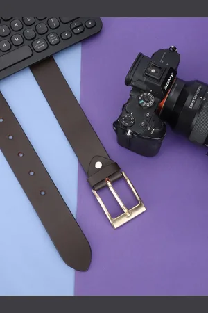 Mast & Harbour Men Brown Braided Leather Formal Belt