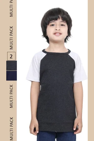 IndiWeaves Boys Pack Of 2 Pure Cotton T-shirt