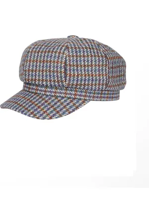 iSWEVEN Women Checked Cotton Visor Cap
