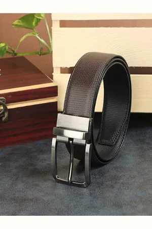 KAEZRI Men Textured Reversible Formal Belt