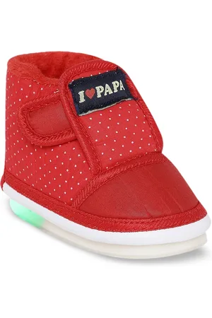 CHiU Unisex Kids Red Printed Sneakers
