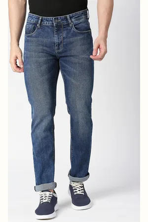 DRAGON HILL Men Straight Fit Light Fade Stretchable Clean Look Jeans