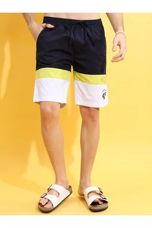 Highlander Men Colourblocked Cotton Shorts