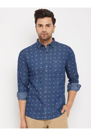 Duke Slim Fit Floral Printed Cotton Casual Shirt