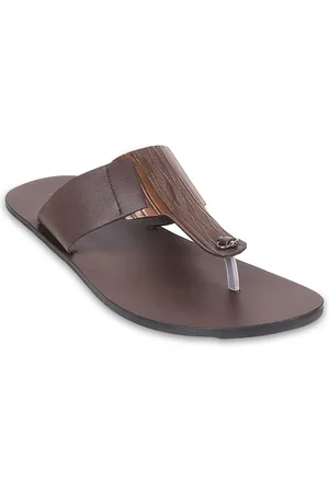 Metro Men Textured Leather Comfort Sandals