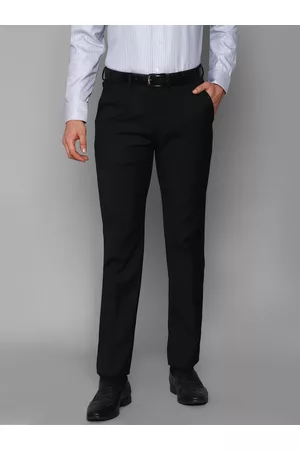Buy LOUIS PHILIPPE Mens Flat Front Regular Fit Solid Trouser  Shoppers Stop
