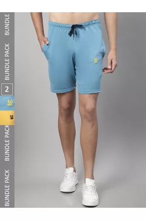 VIMAL JONNEY Men Pack Of 2 Cotton Sports Shorts