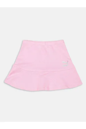 PUMA Girls Pink Solid Prep Regular Fit Skirt