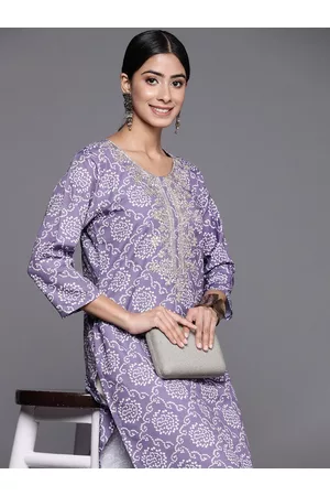 Varanga Bandhani Printed Pastels Kurta