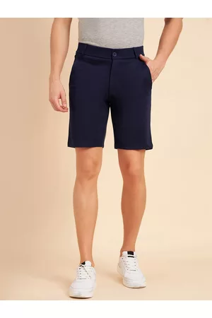 Sweet Dreams Men Indigo Mid-Rise Cotton Shorts