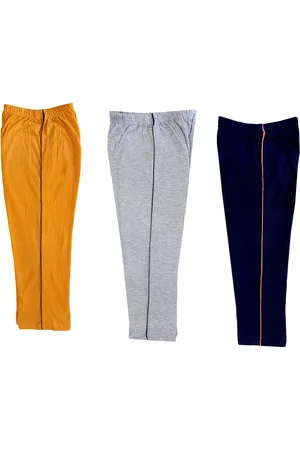 IndiWeaves Girls Pack Of 3 Pure Cotton Regular Fit Capris
